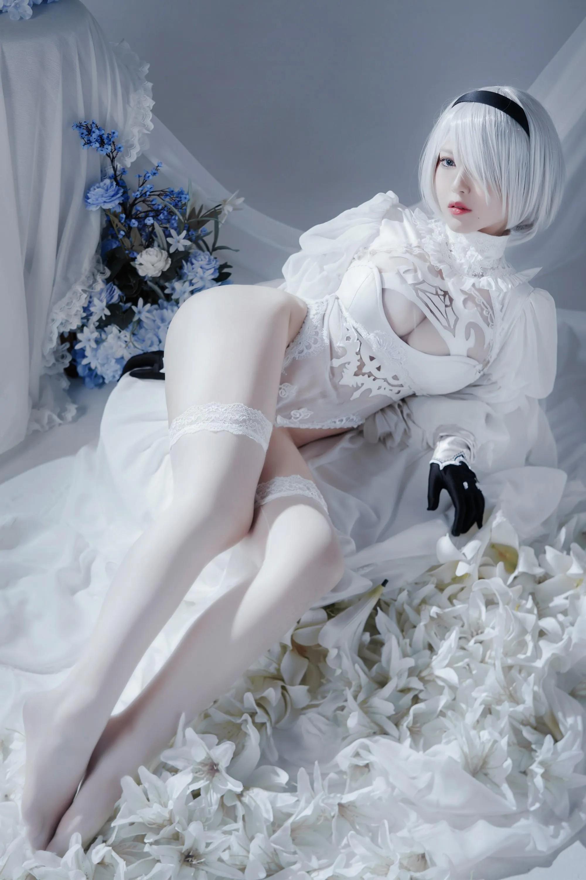半半子 – NO.55 Automataヨルハ二号B型 白いドレス [51P]插图9